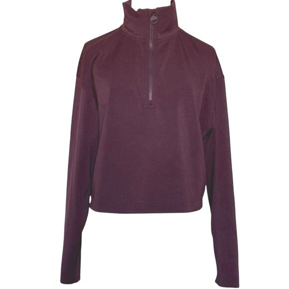 Prana Shea Soft Half Zip Pullover Womens Size Small Deep Vino - Picture 6 of 13